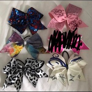 Set of 5 Cheer bows